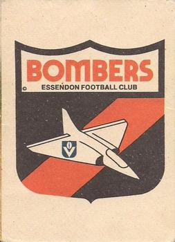 1987 Scanlens VFL #33 Essendon Bombers Back